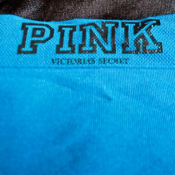Vintage Cute RARE Victoria's Secret PINK Hipster Turquoise Blue WAKE UP Panties - Picture 7 of 7